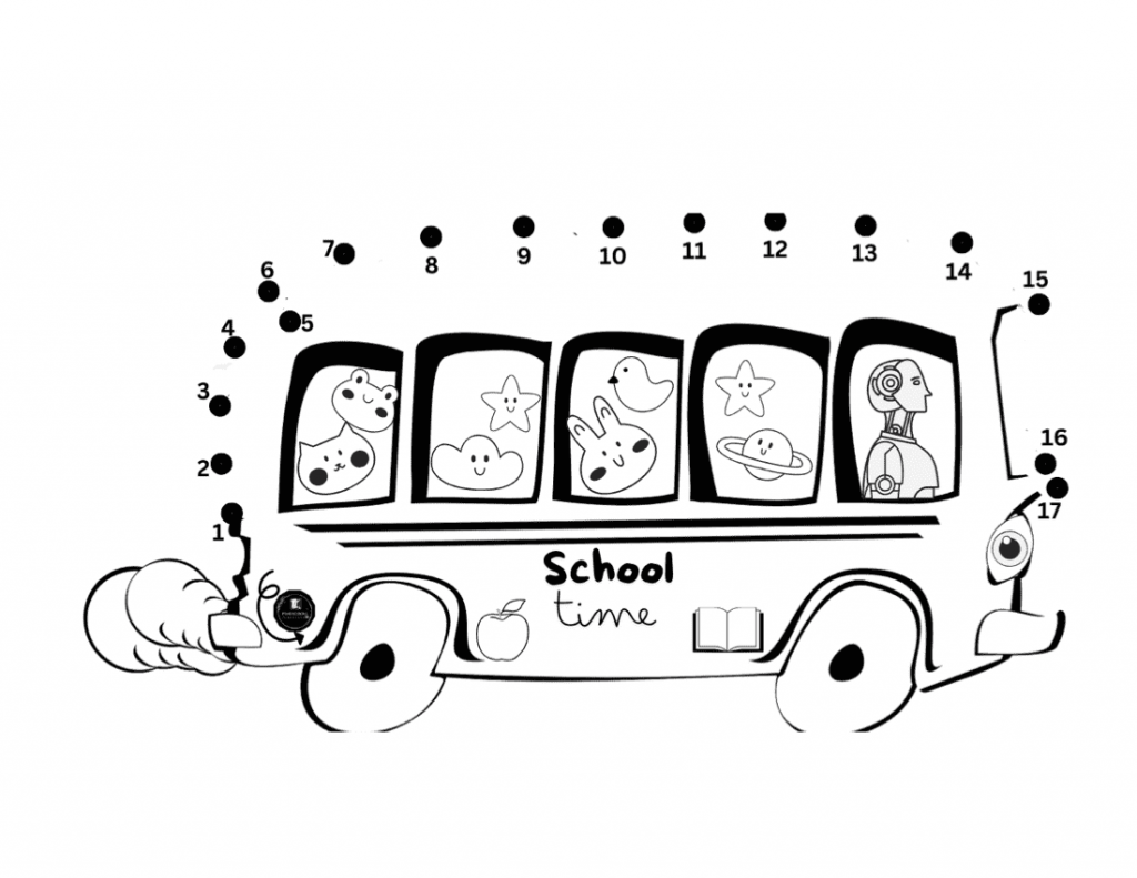 Pinescroll Creative Back to School Connect the Dots Activity