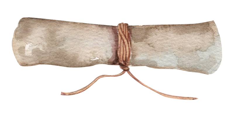 watercolored scroll (divider)