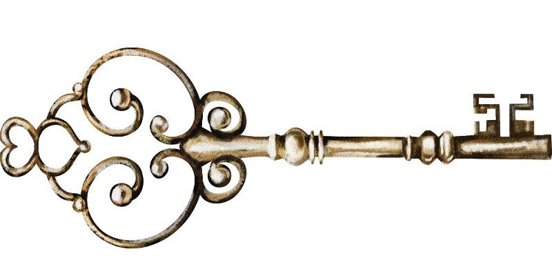 old fashioned key (divider)